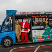 Look out for the special Santa bus in Lancaster and Morecambe this Christmas. Picture: Sheenah Alcock