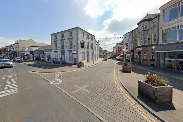 Morecambe Town had 562.8 Covid-19 cases per 100,000 people in the latest week, a rise of 21.6% from the week before.