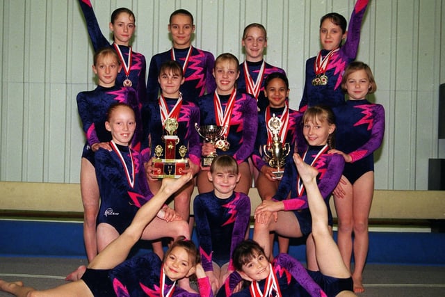 Members of Garstang School of Gymnastics who competed in the Lancashire Red Rose Championships