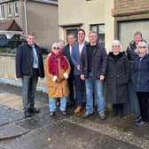 David Morris MP and residents of St Christopher's Way who are objecting to plans to convert a property into a small children's home.