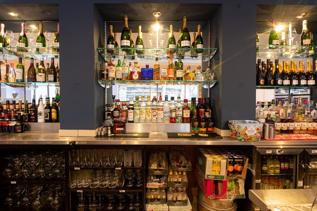 Just some of the drinks available to purchase at Vino's Wine Bar & Restaurant on North Road in Lancaster City Centre. Photo: Kelvin Stuttard