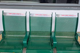 The new seating in Marketgate.