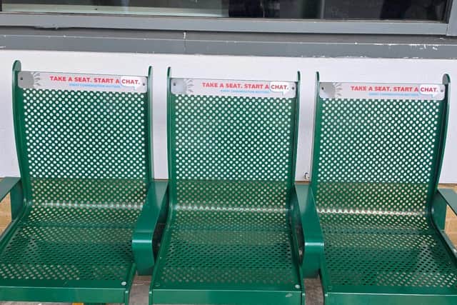 The new seating in Marketgate.