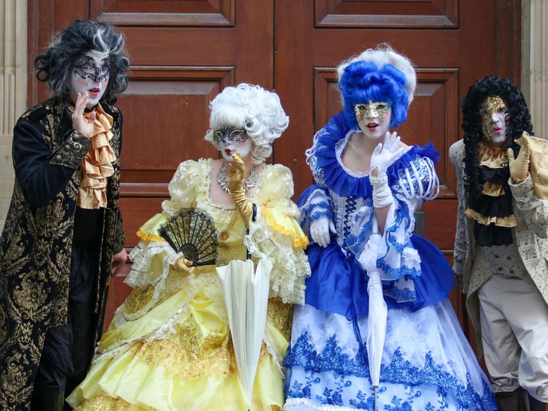Dressed up in masks and costumes for Lancaster Festa Italia.