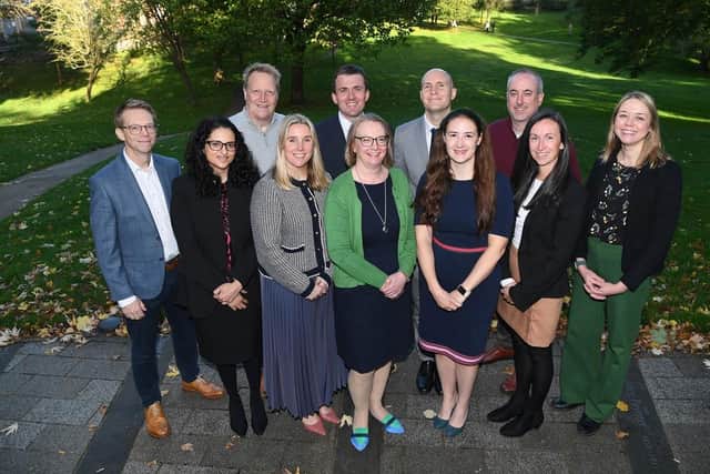 From left: Roger Spence, Emma Panchal, Richard Life, Samantha Faud, Peter Barlow, Helen Russell, Jack Stephenson, Helen Griffin, Mark Traynor, Hannah Hughes, Ros Monk.