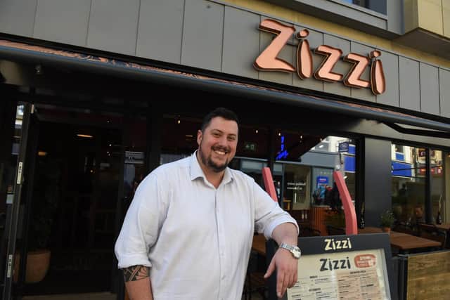 Daniel Whitaker, the general manager at the new Zizzi in Lancaster.