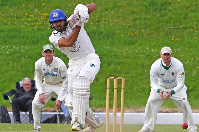 Irfan Khan was Lancaster's top scorer in their loss to Garstang Picture: Tony North