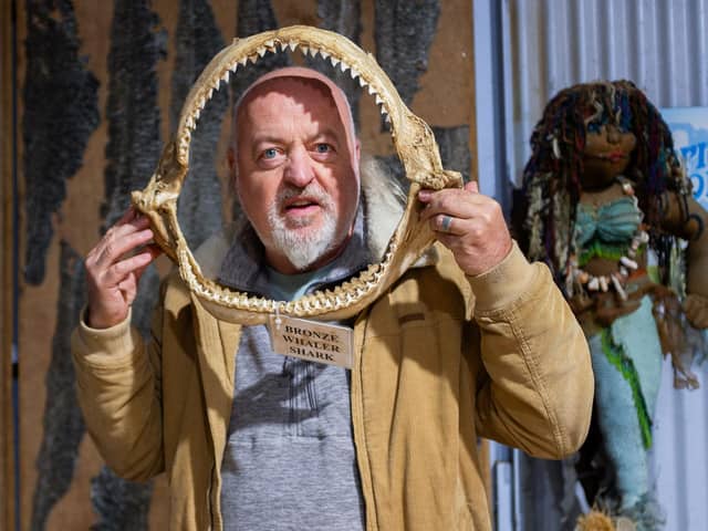 Bill Bailey visited a whaling museum in Western Australia during his Australian Adventure, which started on Channel 4 this week (Picture: Perpetual Entertainment/Marmalade Sky/Channel 4)
