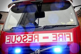 Firefighters were called out to flat blaze in Morecambe.
