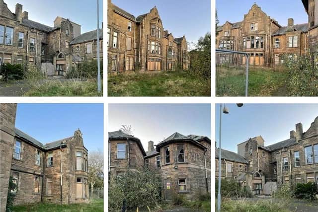 The vacant Ridge Lea Hospital. A planning application for demolition stated it was inadvisable or the photographer to enter the buildings. Photo: Lancaster City Council planning documents