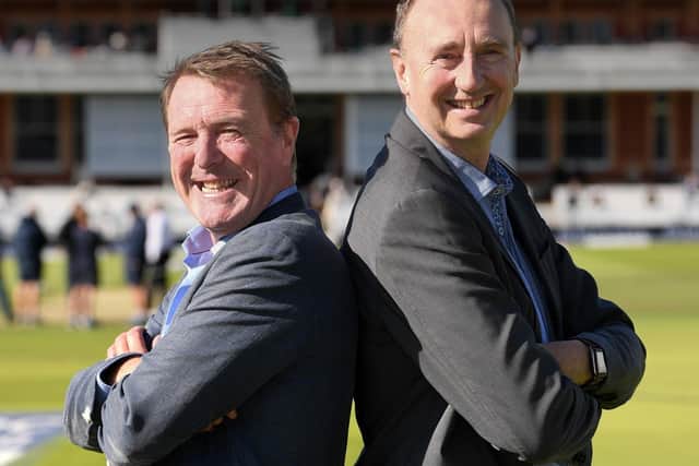 Jonathan Agnew MBE and partner in crime Phil Tufnell, who are bringing their popular stage show, An Evening With Aggers and Tuffers, to Lancaster Grand in March.