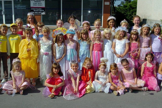 The 11th and 18th Lytham St Annes Brownies, Guides and Rainbows - attached to St Margaret's Church - at St Annes Charity Carnival in 2005