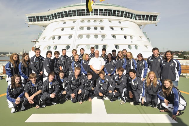 Kids from King Edward and Queen Mary school spent a day on board a Royal Caribbean cruise ship