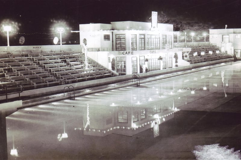 The cafe at the old Super Swimming Stadium.
