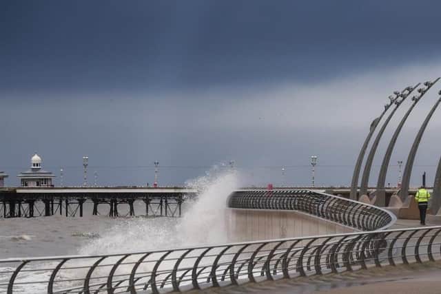 Gusts of up to 70mph are set to batter Lancashire