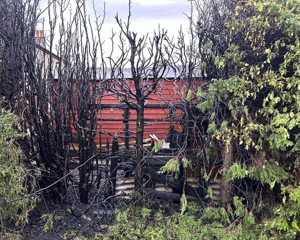 Fire crews from Hornby and Lancaster tackled a hedge fire in Caton.