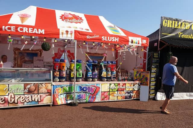 One of the stalls set up at the international market in Morecambe over the weekend. Picture from Market Place Europe.