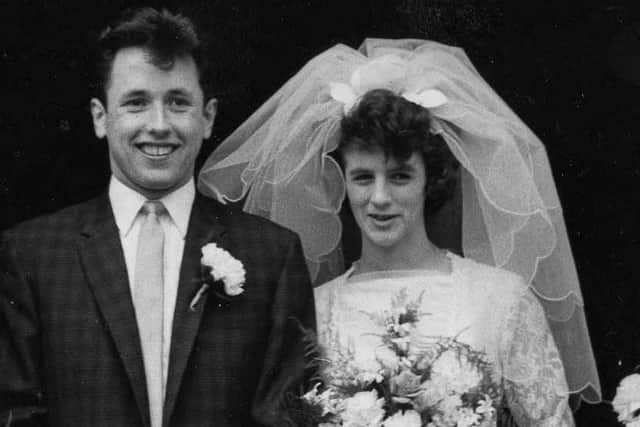 Terry and Margaret Ainsworth at their wedding in 1963.
