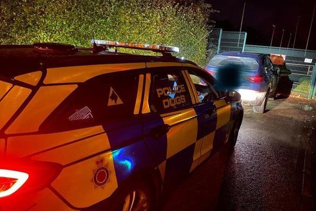 This BMW was pursued on the southbound A6 from J33 at speeds in excess of 120mph.
Police lost sight of the vehicle but it was spotted soon after by the force's dogs team, abandoned in Garstang.
Forensic analysis is being carried out.