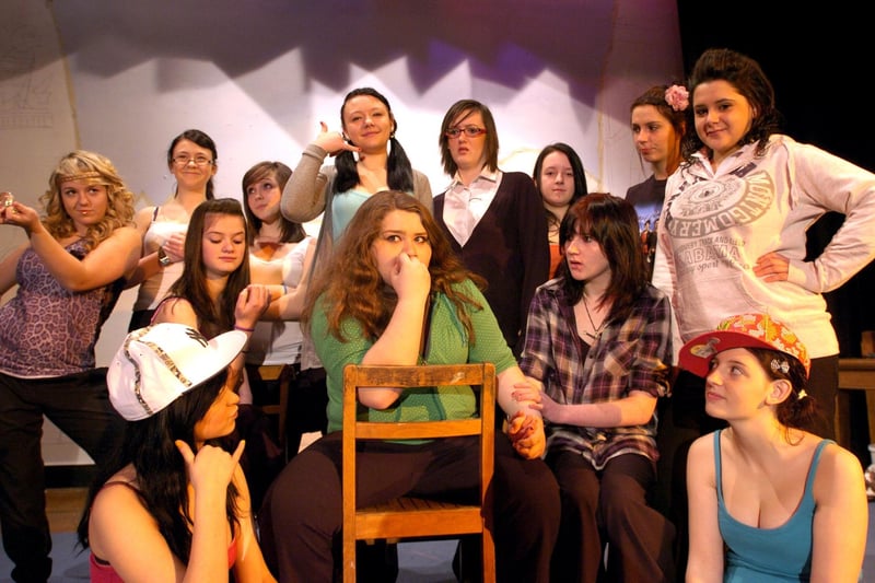 Morecambe High School students who were challenged by the police to create a play about underage drinking and teenage pregnancy.