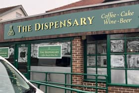 The new signage at The Dispensary in Heysham Road.