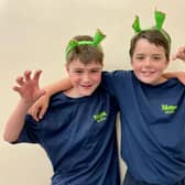 Ethan Shimwell (left) and  Harry Shanks. The boys share the pivotal role of Baby Shrek in Shrek The Musical coming to Lancaster Grand Theatre this month.