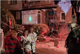 The charity Halloween display was held at a house on South Road in Morecambe.