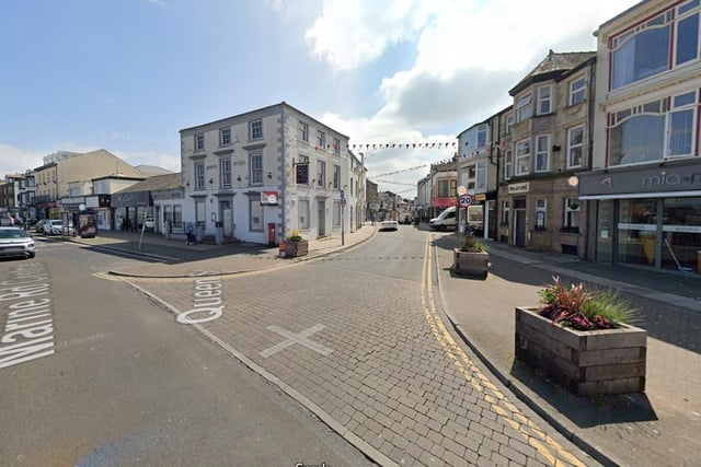 Morecambe Town had 775.4 Covid-19 cases per 100,000 people in the latest week, a drop of 15.1% from the week before.