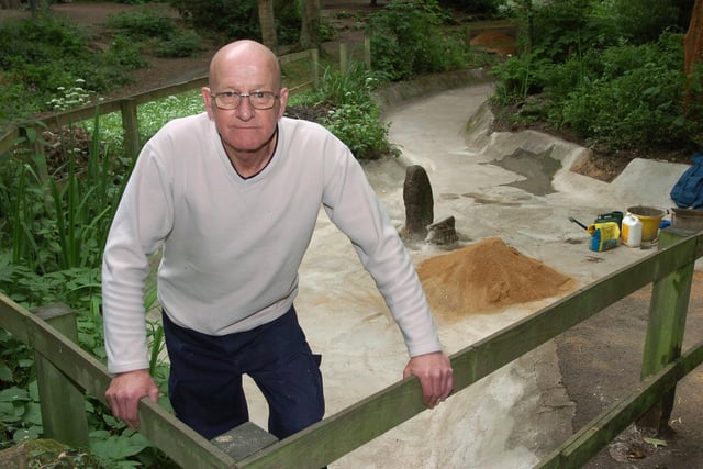 David Croston, who has been restoring the ponds in Happy Mount Park back to their former glory.