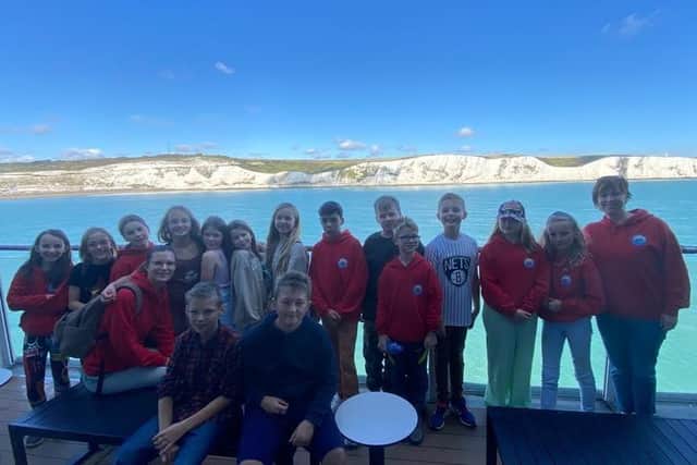 Caton Primary School pupils set sail to France.