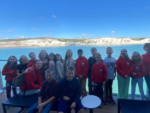 Caton Primary School pupils set sail to France.