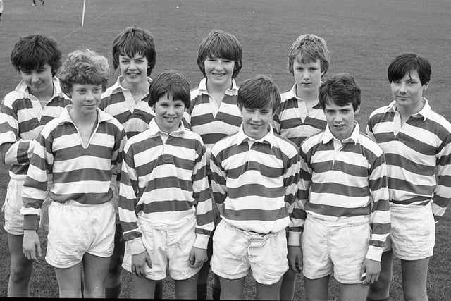 King Edward VIII School played host to five under 13 seven-a-side rugby teams, who were competing for the Nora Lipsomb Memories Trophy. King Edward School, Lytham, runners-up to Hutton Grammar School in the tournament held at the school. Pictured (left to right): Front DK Crispin, NR Barclay, TW Kelly, JC Pond. Back: ATW Robinson, AG Salisbury, A Towner, ICW Ball, MP Mullarkey