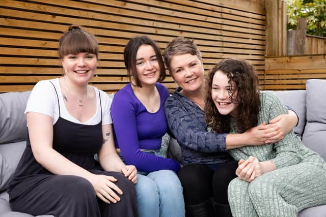Let's Rethink This founder Laura Meehan with daughters Breege, Erin and Rosheen.