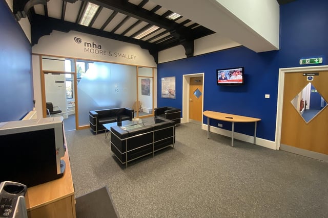 Another view of the reception area at Priory Close, Lancaster.