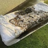 Luckily the fire was contained to a mattress which was removed from the property.