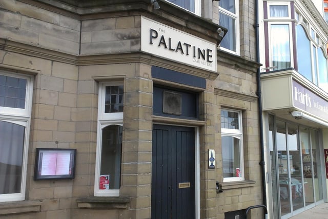 The Palatine on The  Crescent is a traditional pub with exposed stonework, open fires and wood paneled walls. It scored 4.3 out of five from 294 Google reviews.