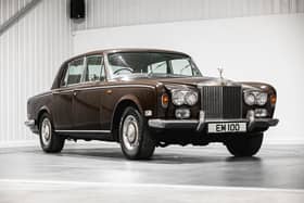 Eric Morecambe's 1974 Rolls Royce Silver Shadow is up for auction later this month. Picture from Iconic Auctioneers.