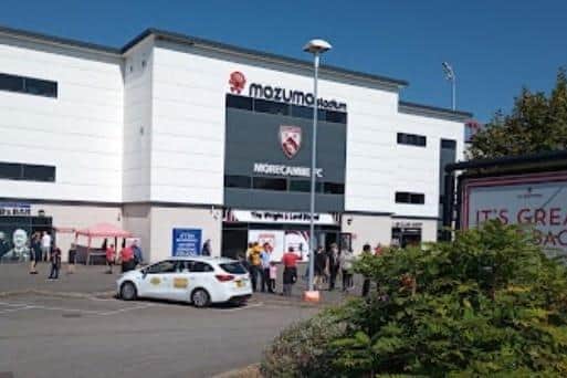 Morecambe FC's Mazuma Stadium - the Shrimps are launching a business club. Picture from Google Street View.