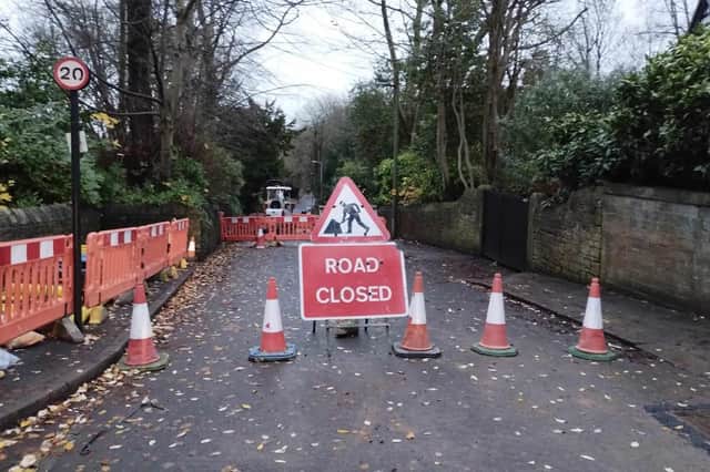 Westbourne Road in Lancaster has been closed for gas main works.