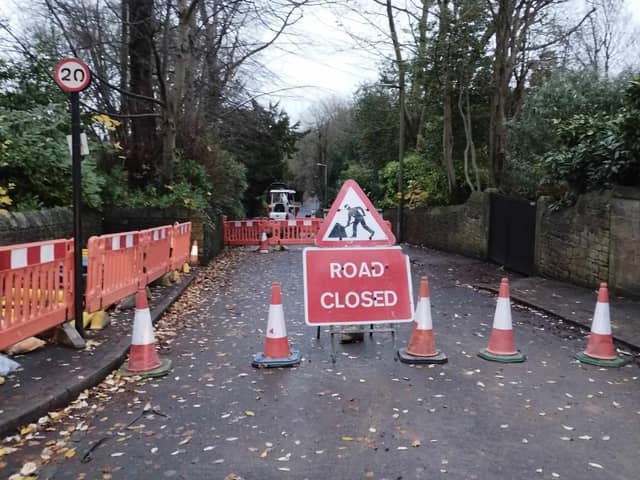 Westbourne Road in Lancaster has been closed for gas main works.