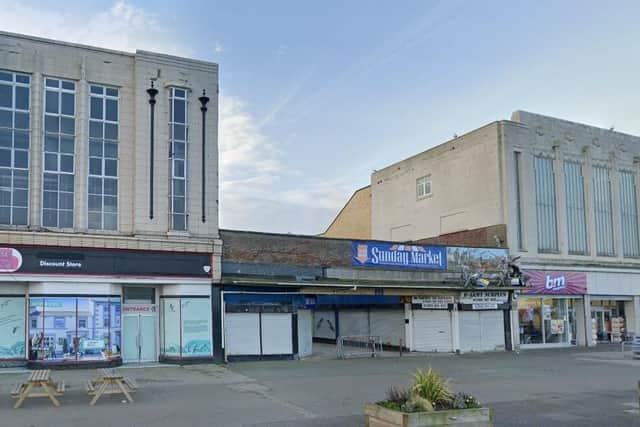The former Woolworths building, the alleyway next to it, and the former Hitchens building in Morecambe could be transformed into a laser tag centre. Picture from Google Street View.