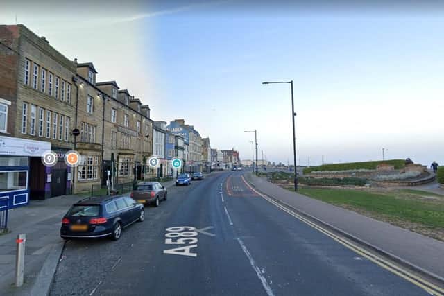 The setting for the exhibition is Morecambe Seafront - it will run along the curving shapes of Morecambe Bay for just over a mile from the Sailing Club Jetty to the Midland
Hotel and Stone Jetty. Picture from Google Street View.