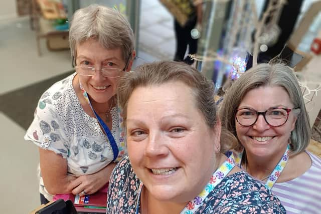 Meet the Makers - Myra Weir from Fine Lines Art, Jan Beal from Martasha Gifts and Jane Pullen also from Fine Lines Art.