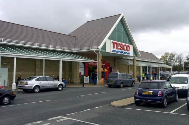 The incident happened outside Tesco in Carnforth.