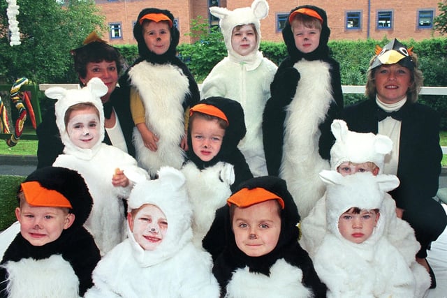 Children from Lowther House Nursery School, Lytham, on their Animal Kingdom float for Lytham Club Day