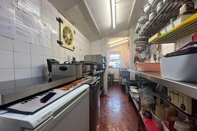 The kitchen area at The Nib pub in Millhead.