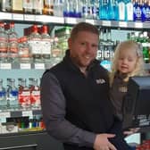 Beech Stores proprietor James Brown with his daughter,