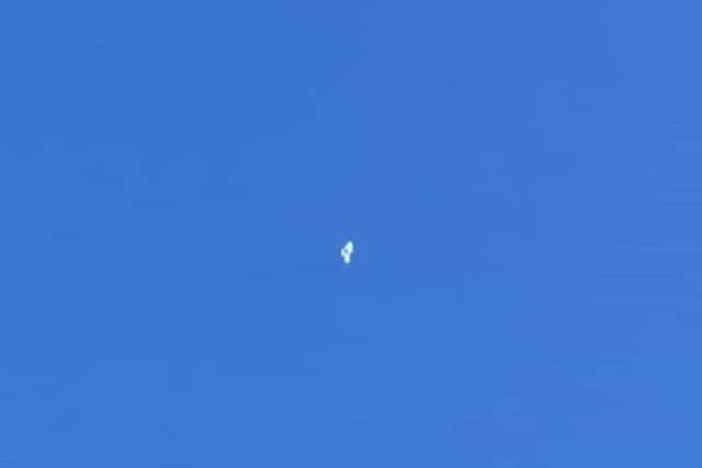This unidentified object was spotted by multiple witnesses who observed it flying over Leyland towards Preston on Sunday, June 4, 2023