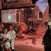 A charity Halloween display is being held at a house on South Road in Morecambe.