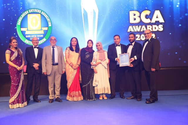 Bombay Balti won regional Restaurant of the Year at the  2022 Bangladesh Caterers Association annual awards night.
